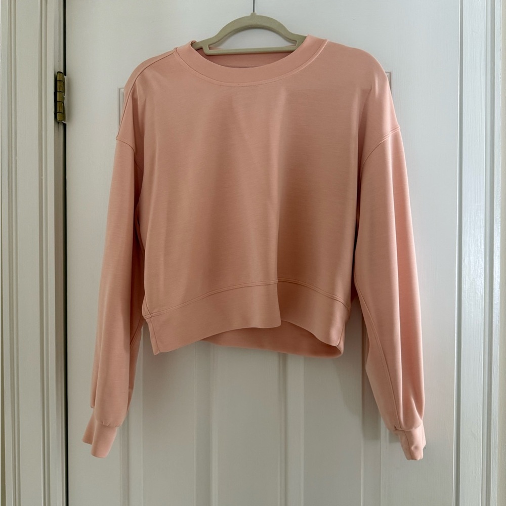 Coral Lululemon Softstreme Crewneck Sweatshirt